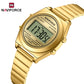 Naviforce 5066 Haute Digital Women Watch - Gold