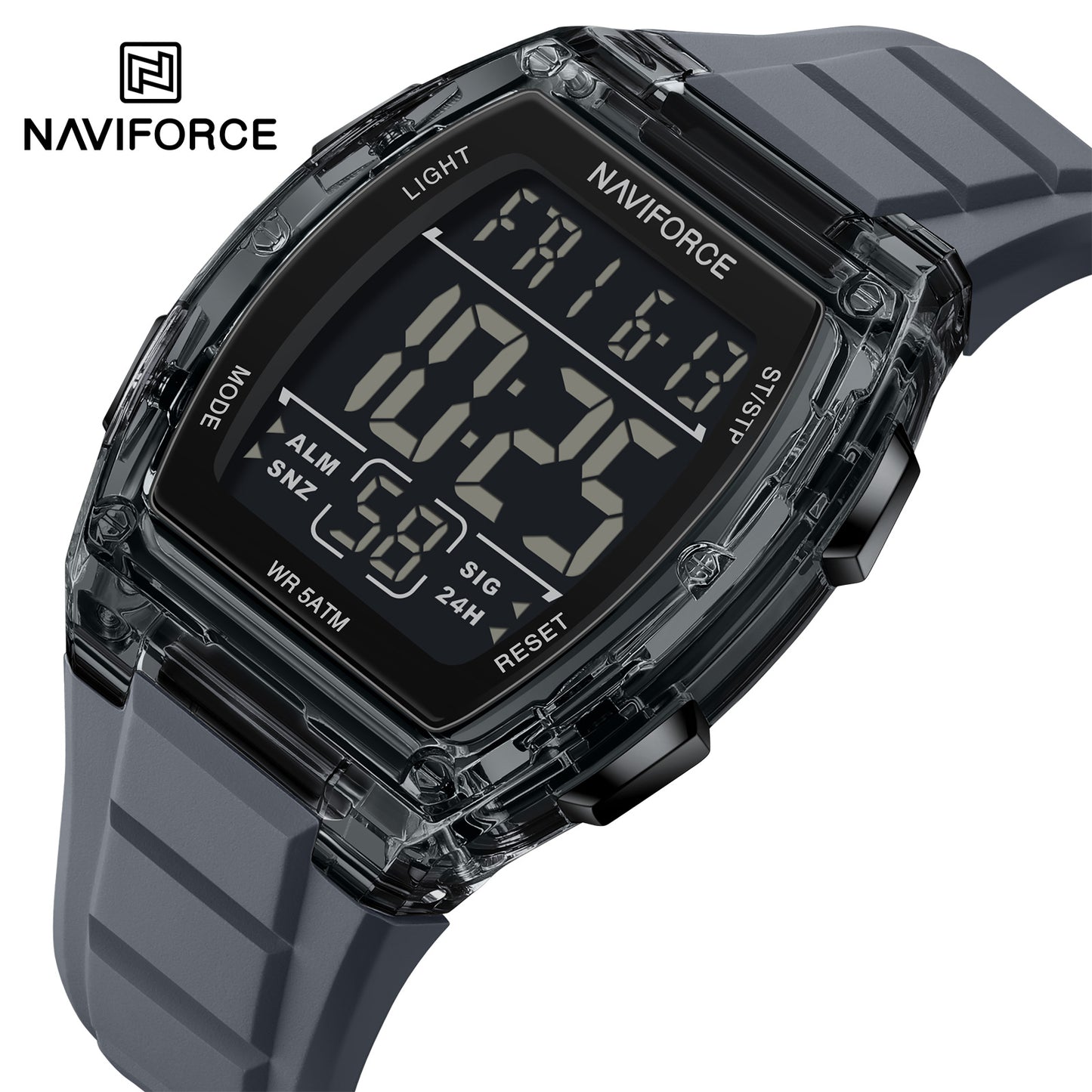 Naviforce 6106 Mito Digital Men Watch - Grey
