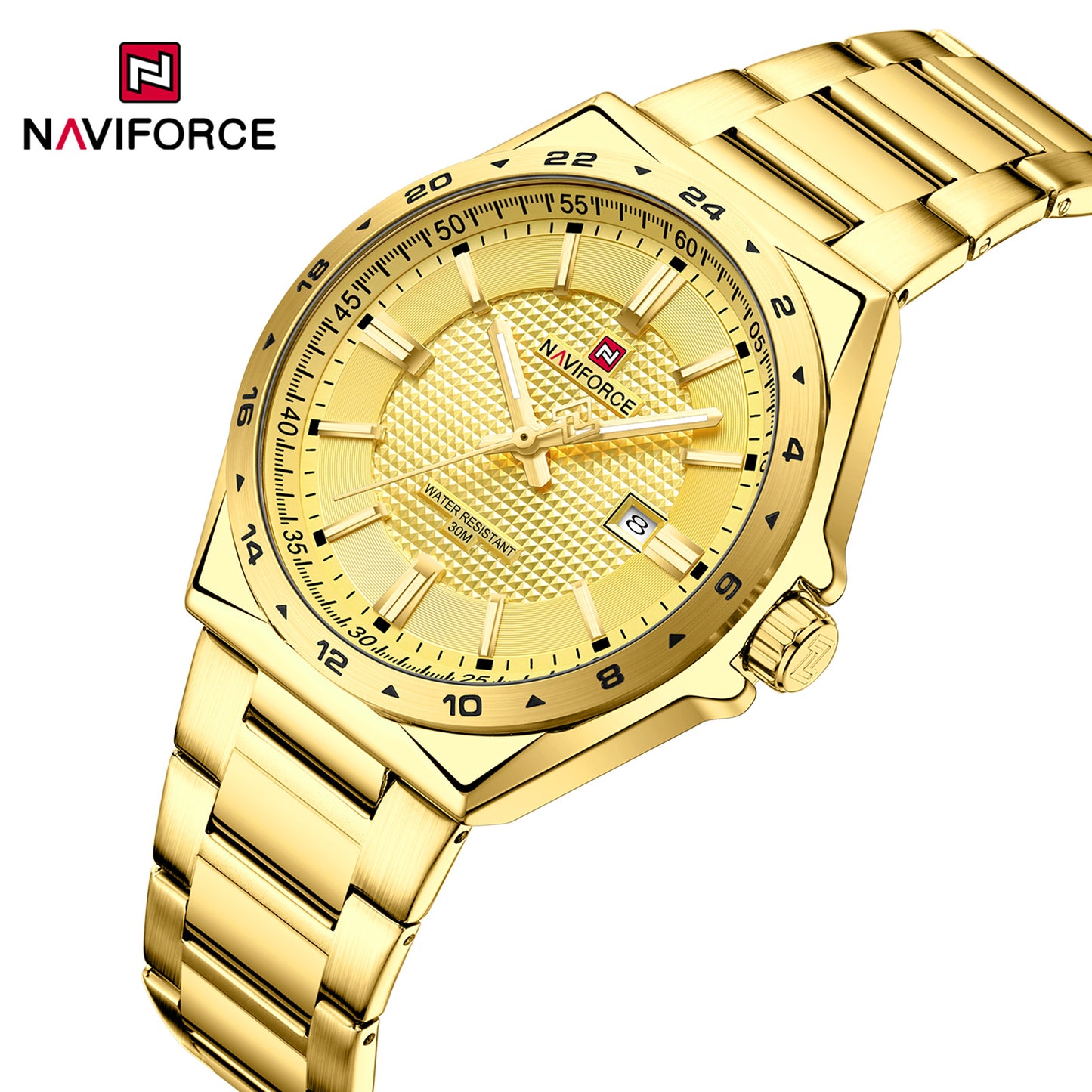 Naviforce 9266 Brandon Men Watch - Gold