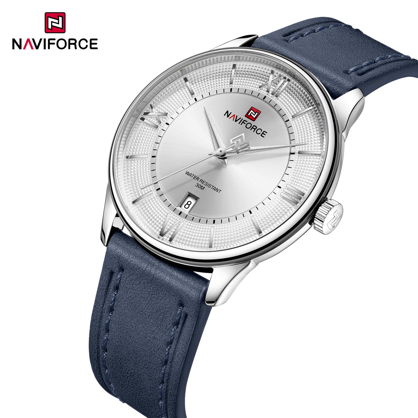 Naviforce 9272L Spectra Men Leather Watch - Blue