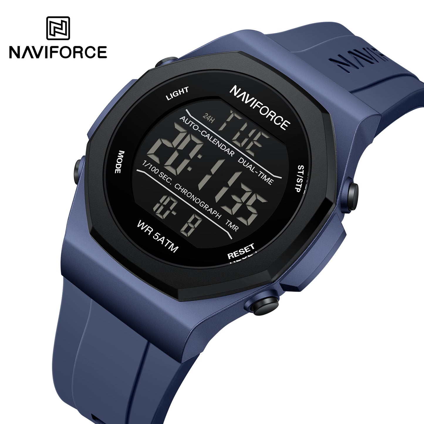 Naviforce 7117 Volda Digital Men Watch - Blue