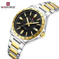 Naviforce 9266 Brandon Men Watch - Silver-Black Gold