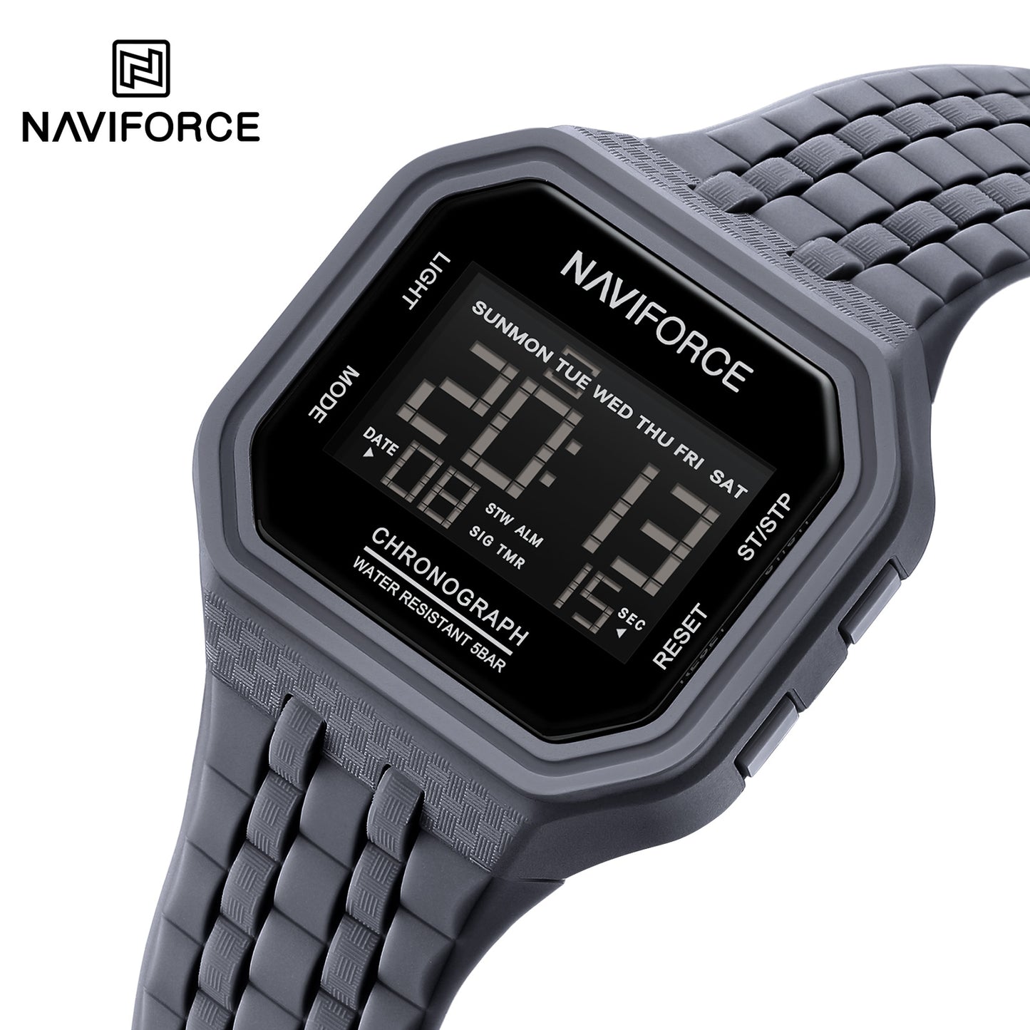 Naviforce 7116 Volda Men Digital Watch - Dark Grey