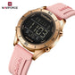 Naviforce 5054 Polo Digital Women Watch - Rosegold Pink