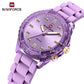 Naviforce 7155 Sapphire Women Watch - Lilac