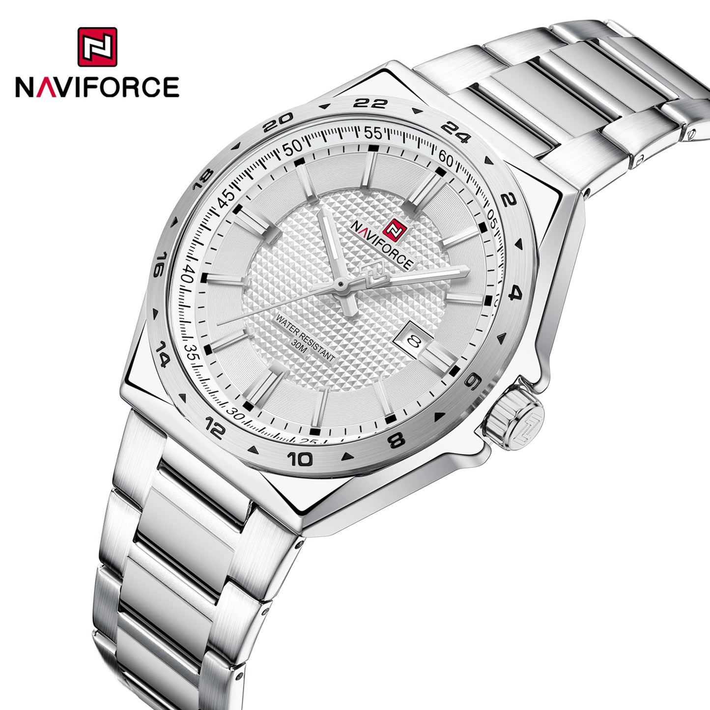 Naviforce 9266 Brandon Men Watch - Silver