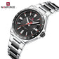 Naviforce 9266 Brandon Men Watch - Silver Black