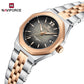Naviforce 5078 Radiant Luxe Women Watch - Silver RoseGold Black