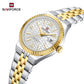 Naviforce 5079 Lotus Woman Watch - Silver-Gold White