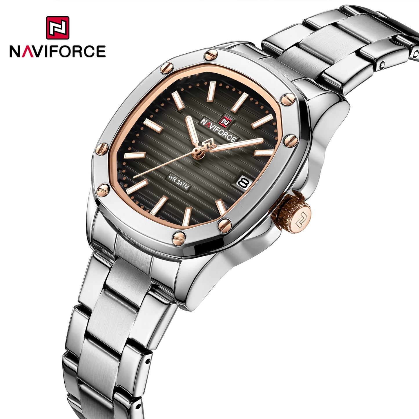 Naviforce 5069s Zuri Women Watch - Silver Black-Grey