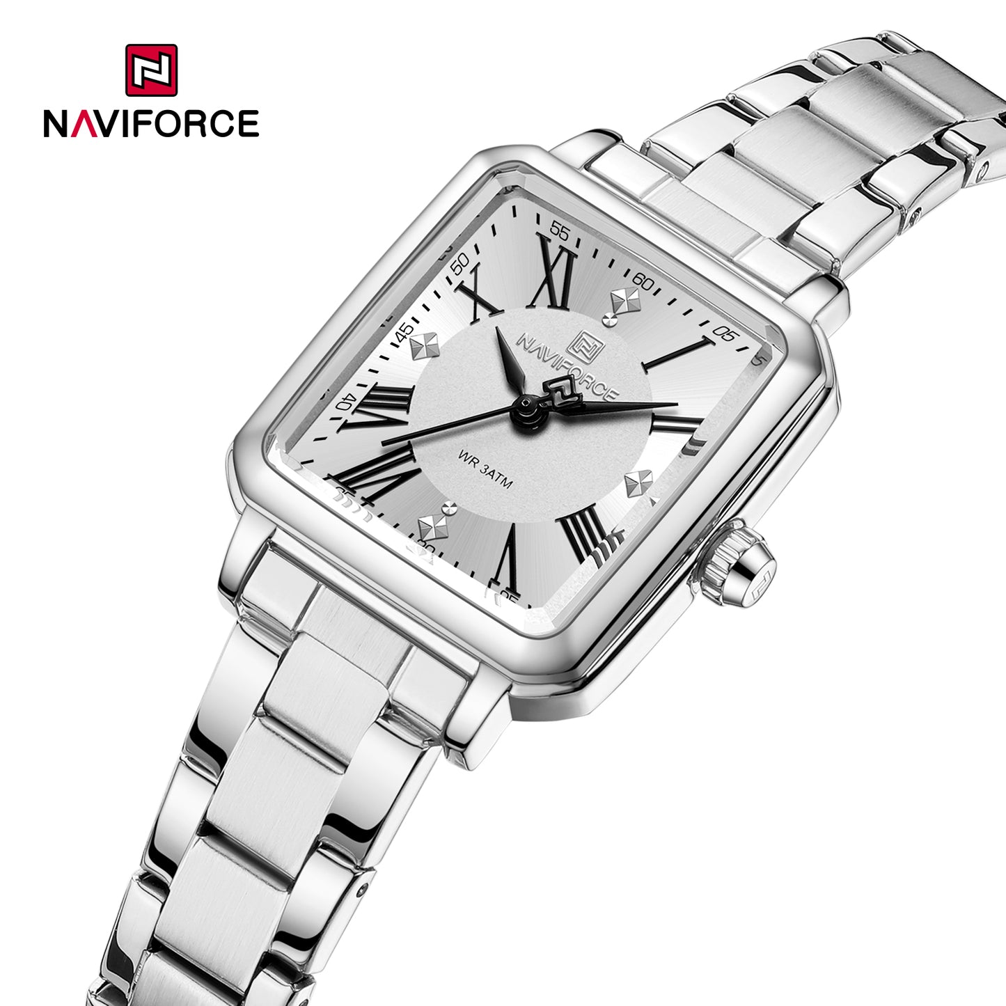Naviforce 5065 Classique Women Watch - Silver