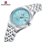 Naviforce 5079 Lotus Woman Watch - Silver-Blue