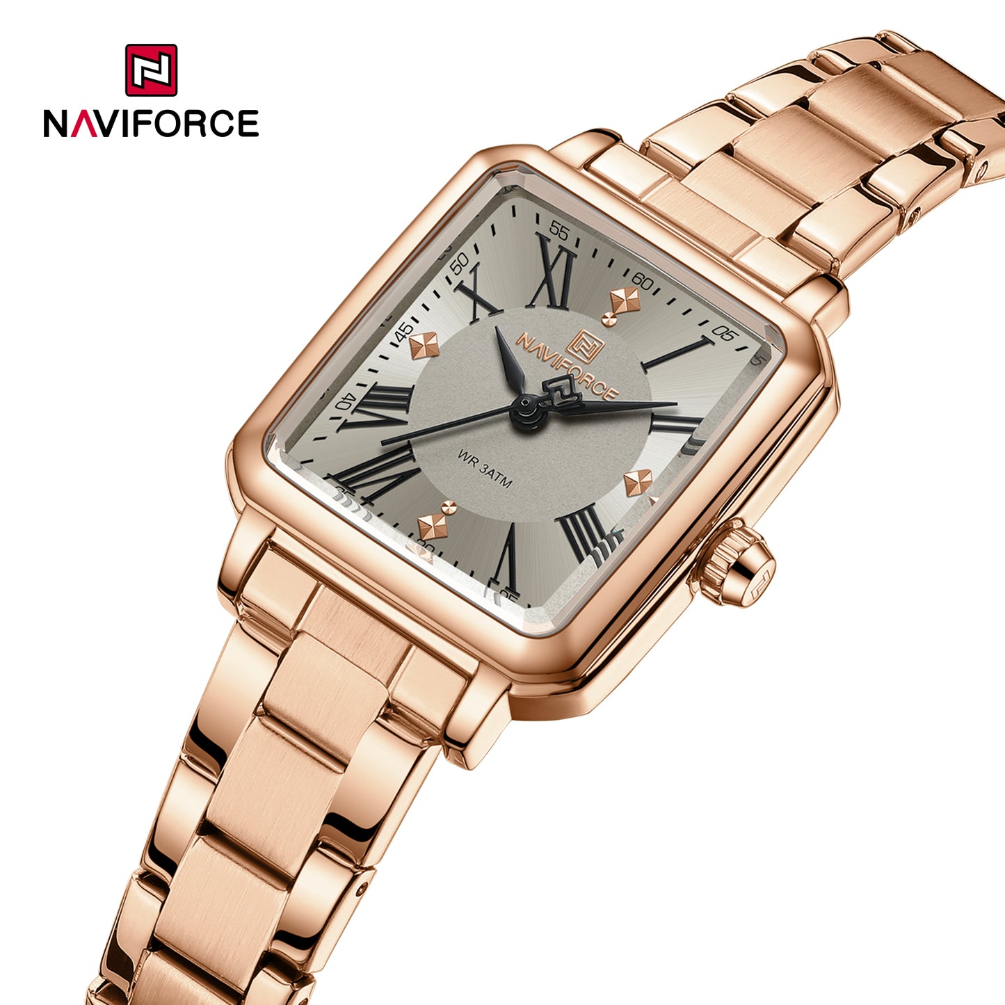 Naviforce 5065 Classique Women Watch - RoseGold Grey