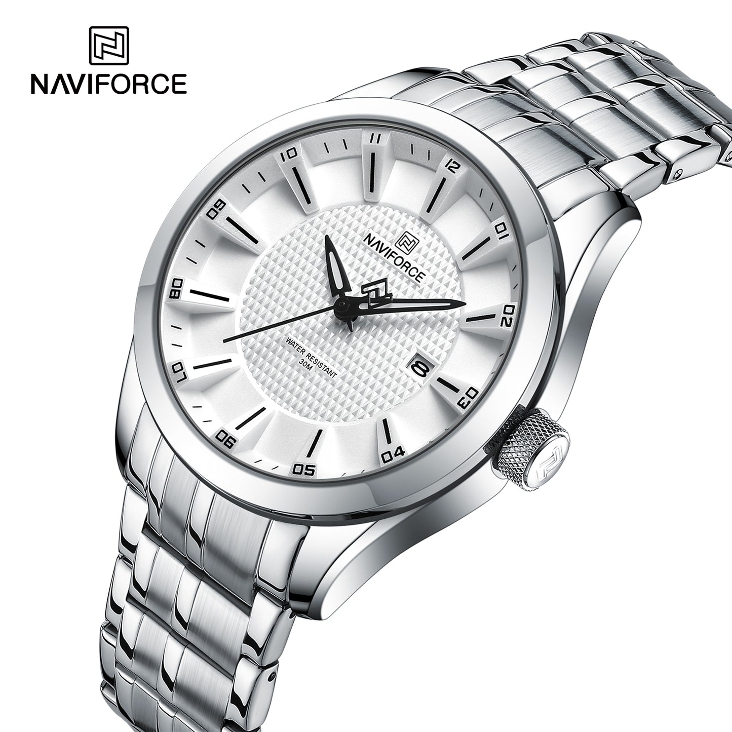 Naviforce 8032 Nebula Men Watch - Silver