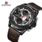 Naviforce 9225 Titanium Men Watch - Dark Brown
