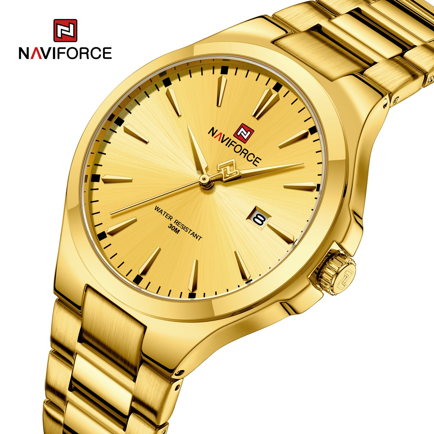 Naviforce 9214 Duze Men Watch - Gold
