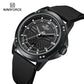 Naviforce 8031 Trendy Men Silicon Watch - Black