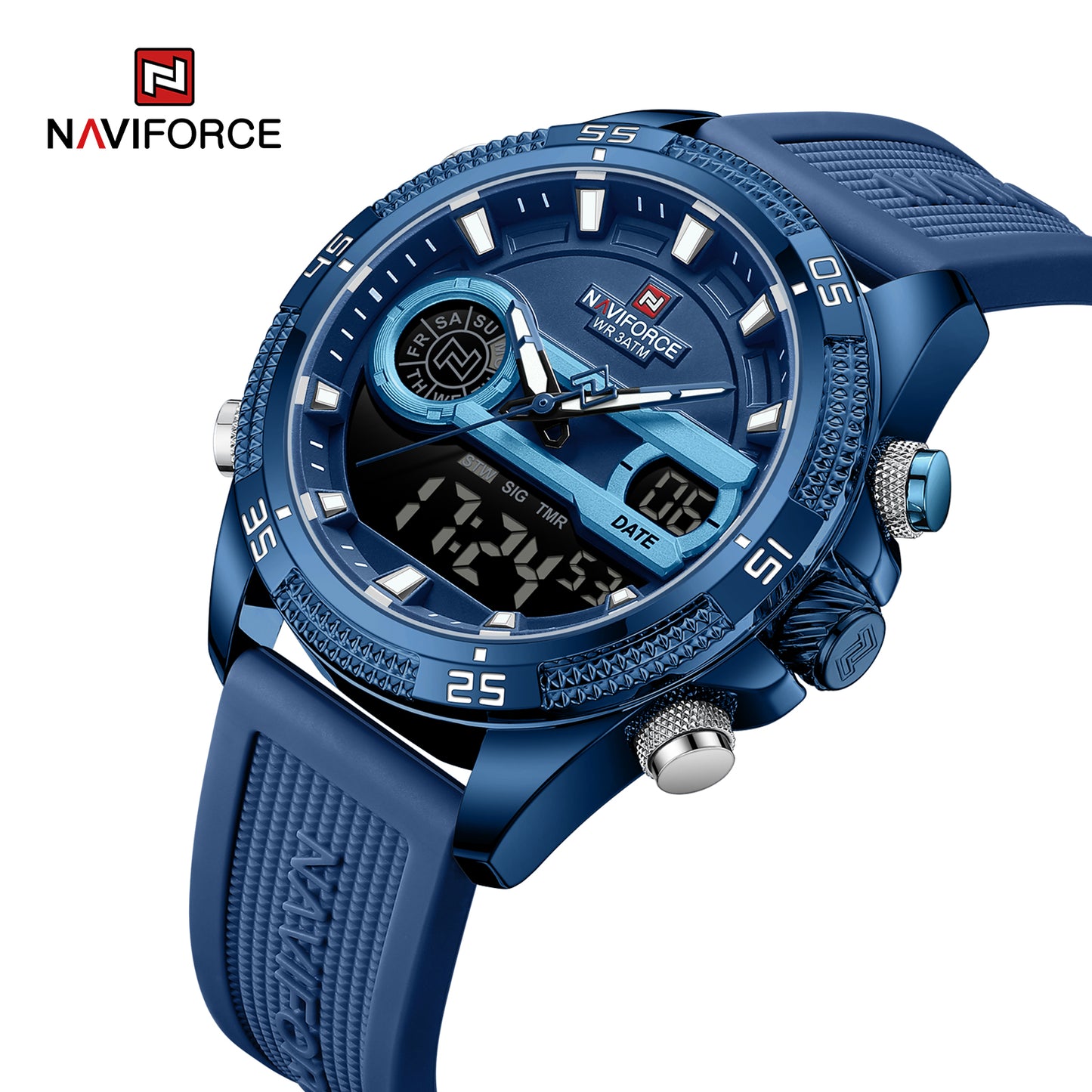 Naviforce 9223 Starfire Premium Men Watch - Blue