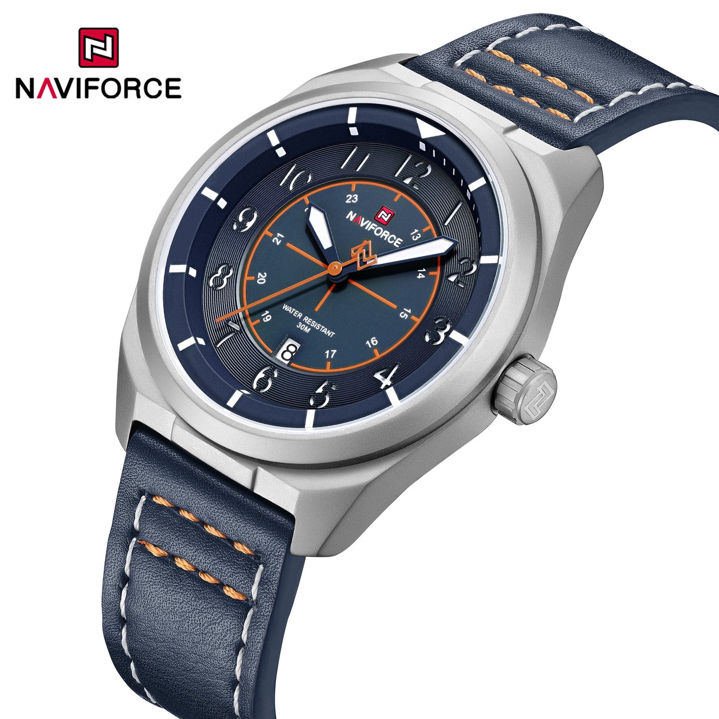 Naviforce 9281L Gambit Men Watch - Silver Blue