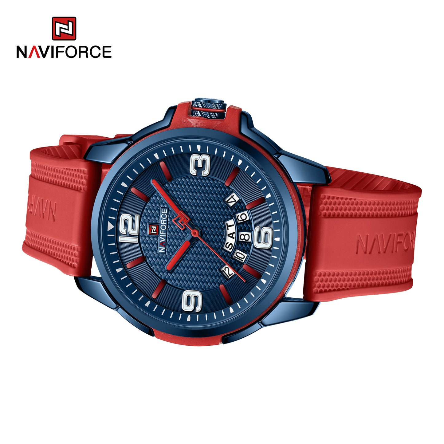 Naviforce 9215T Polo Men Watch - Red Blue
