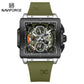 Naviforce 8064 Square Chrono Men Watch - Green