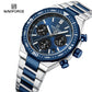 Naviforce 8049 Sparrow Men Chronograph Watch - Silver Blue