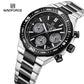 Naviforce 8049 Sparrow Men Chronograph Watch - Silver Black