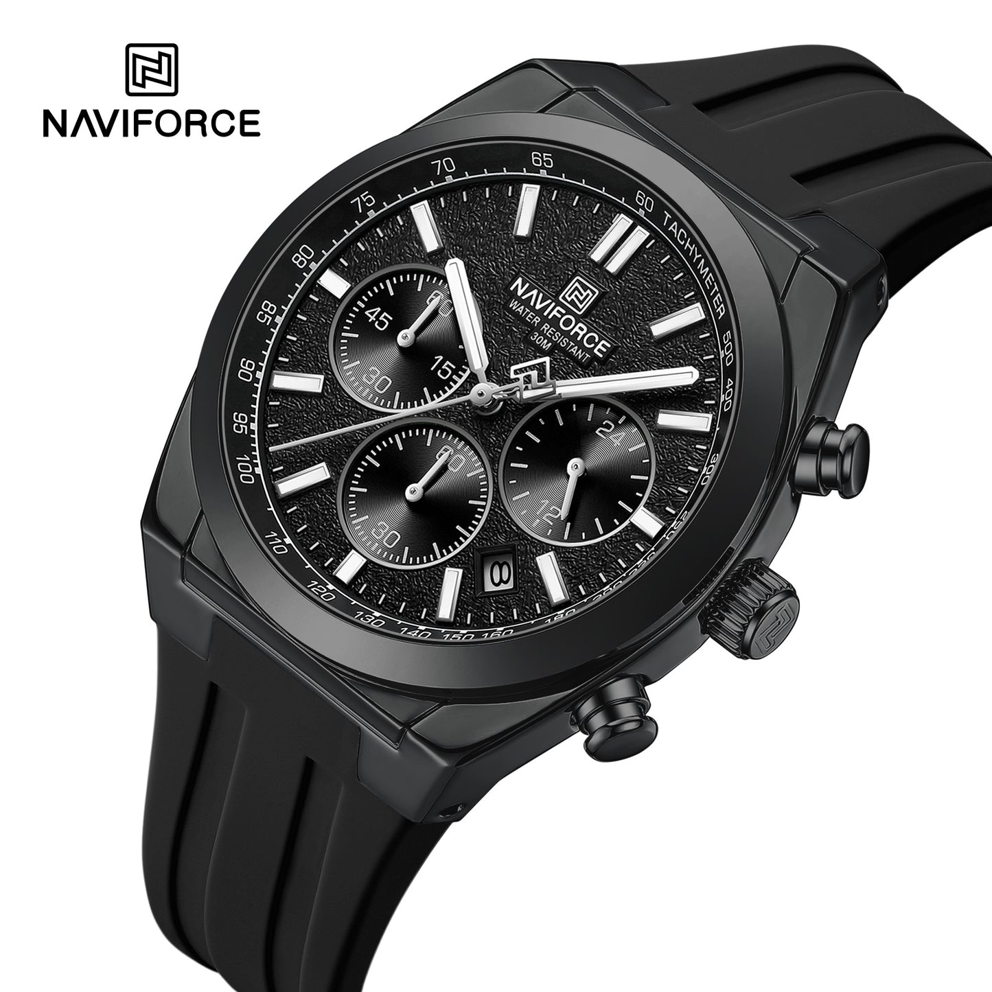 Naviforce 8080 Elite Men Watch - Black
