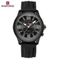 Naviforce 9256 Duotime Couple Watch - Black
