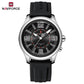 Naviforce 9256 Duotime Couple Watch - Silver Black