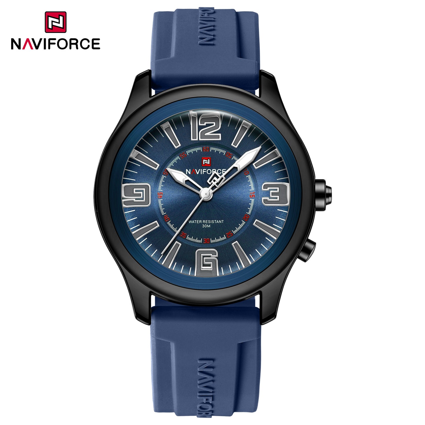 Naviforce 9256 Duotime Couple Watch - Blue