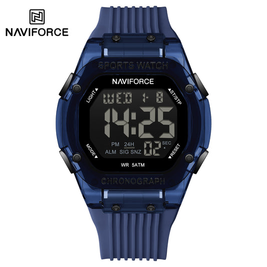 Naviforce 7113 Prime Digital Men Watch - Blue