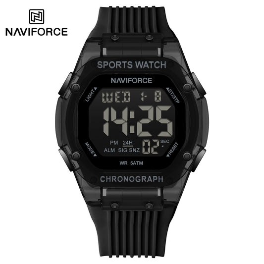 Naviforce 7113 Prime Digital Men Watch - Black