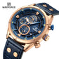 Naviforce 8045 Charlie Chronograph Men Watch - Blue