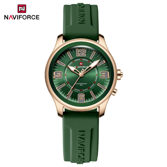 Naviforce 9256 Duotime Women Watch - Green