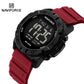 Naviforce 7110 Tonneau Sport Men Watch - Red Black