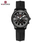 Naviforce 9256 Duotime Couple Watch - Black