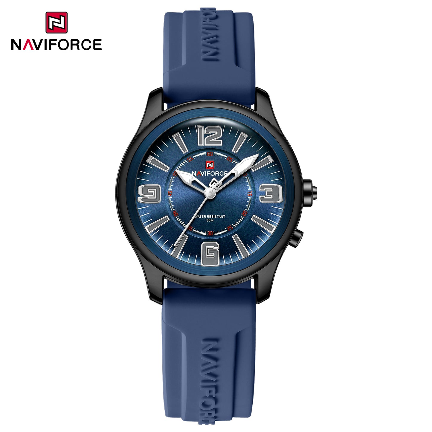 Naviforce 9256 Duotime Couple Watch - Blue