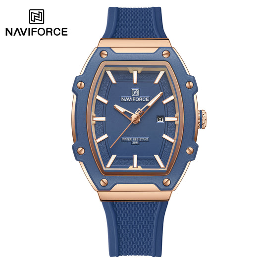Naviforce 8069 Luxe Women Silicon Watch - Blue