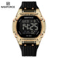 Naviforce 7113 Prime Digital Men Watch - Black Gold