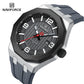 Naviforce 8079 Retro Style Men Watch - Silver Grey