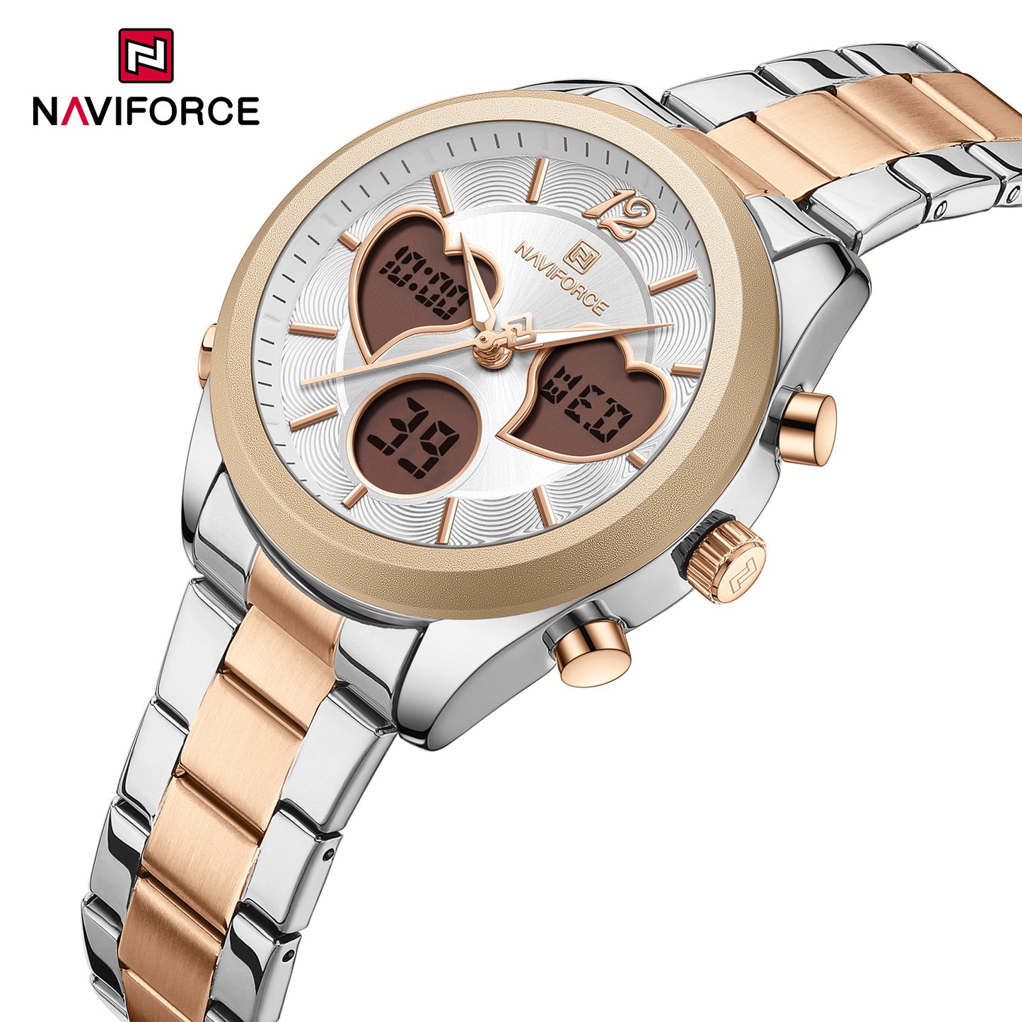 Naviforce NF5045 Lovie Women Watch - Silver Rosegold