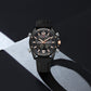 Naviforce 9264 Sentinel Men Silicone Watch - Black RoseGold