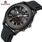 Naviforce 9256 Duotime Couple Watch - Black