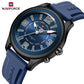 Naviforce 9256 Duotime Couple Watch - Blue