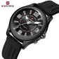 Naviforce 9256 Duotime Couple Watch - Black