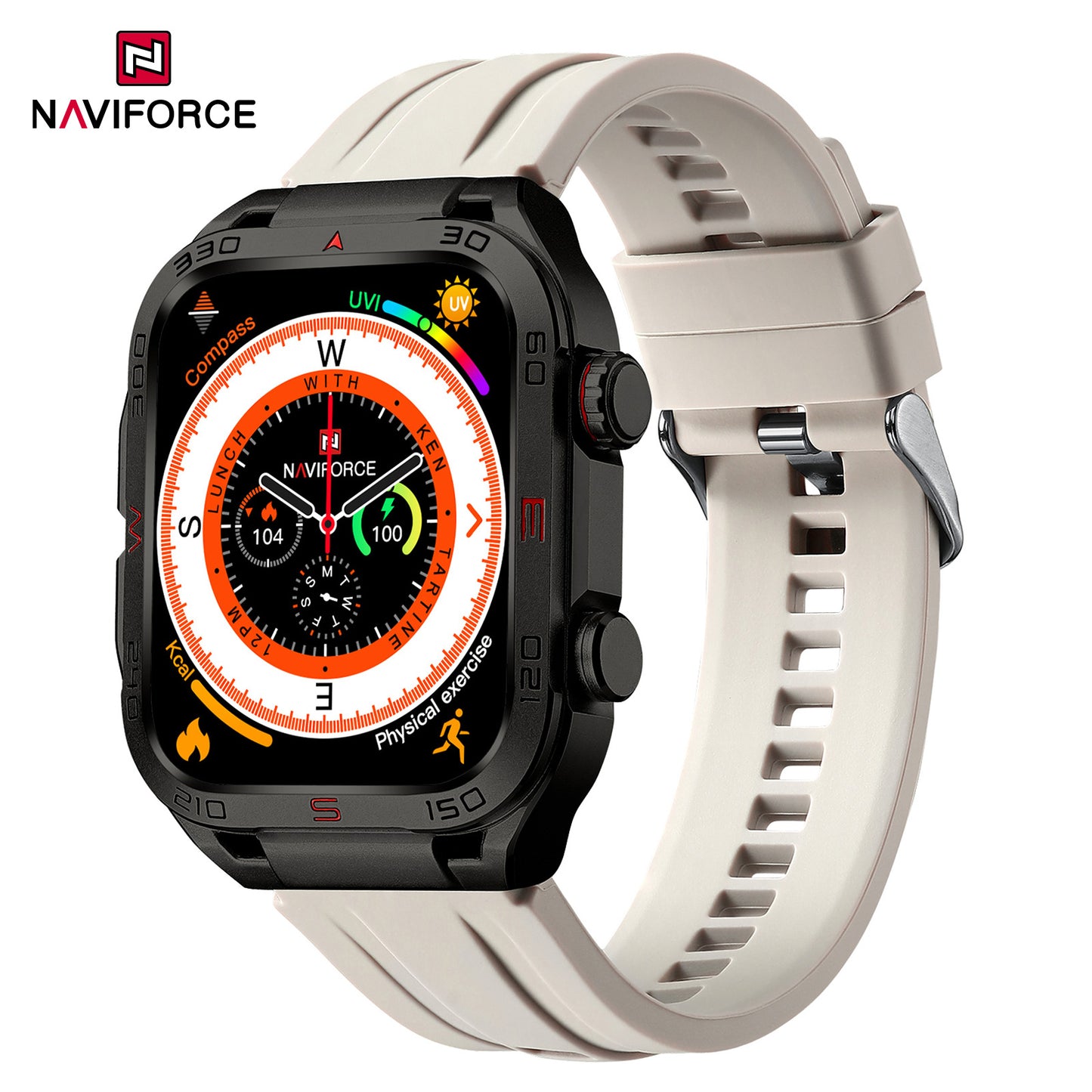 Naviforce NT11 FitPro Smart Watch - Black Grey