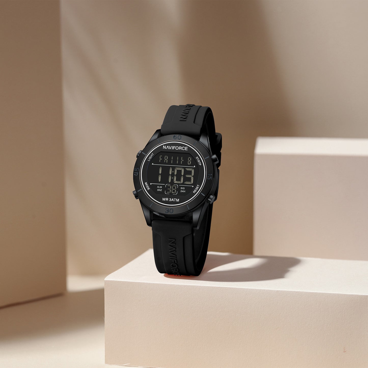 Naviforce 5054 Polo Digital Women Watch - Black
