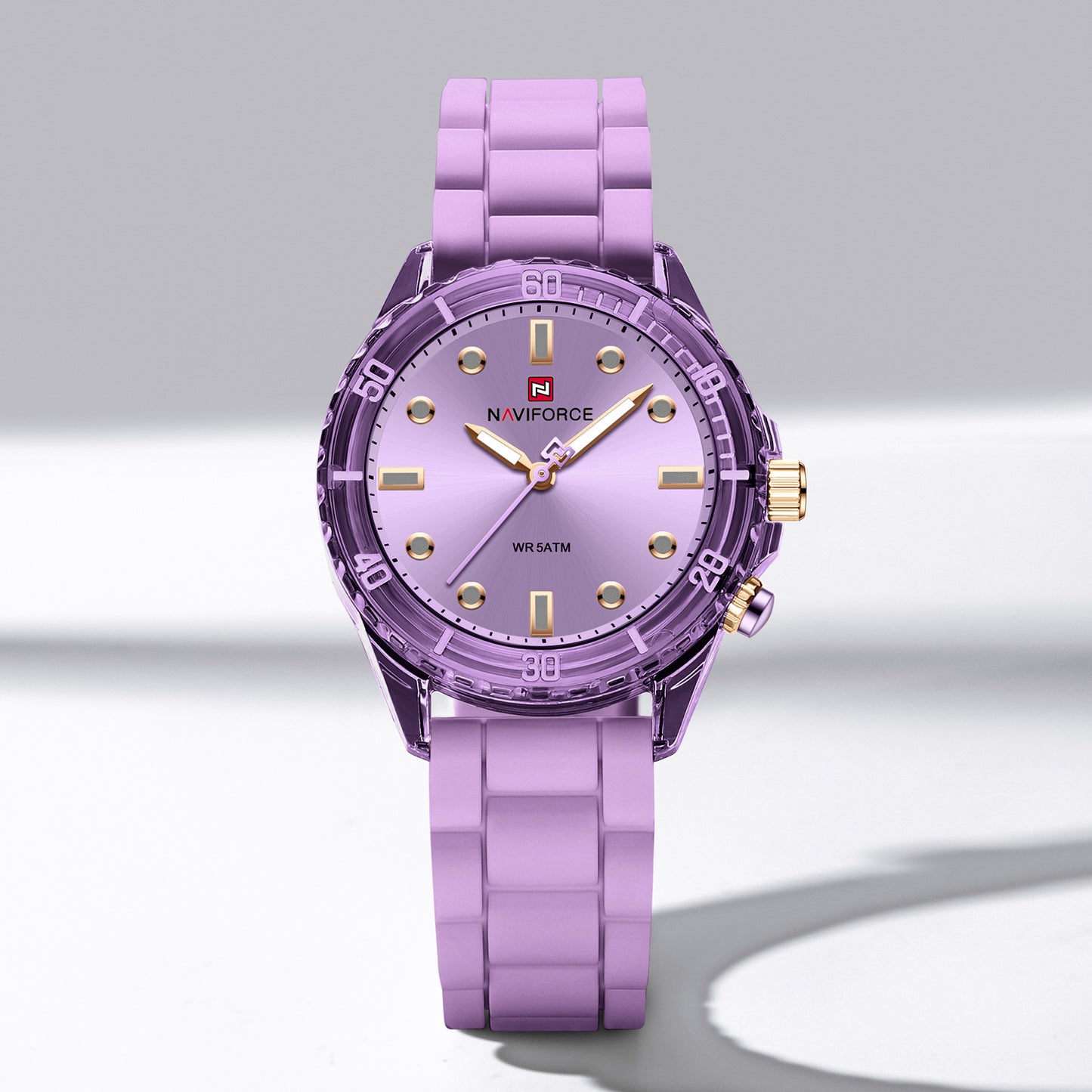 Naviforce 7155 Sapphire Women Watch - Lilac