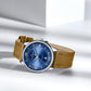 Naviforce 9272L Spectra Men Leather Watch - Blue Brown